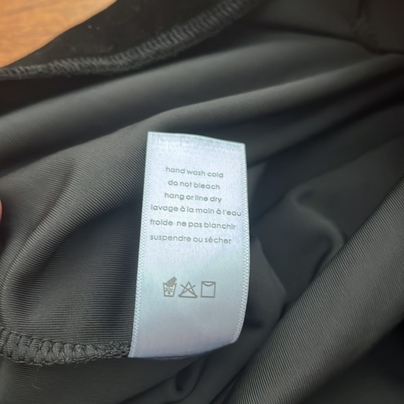 New Velvet & Mesh Leggings In Black Size M - Picture 12 of 13